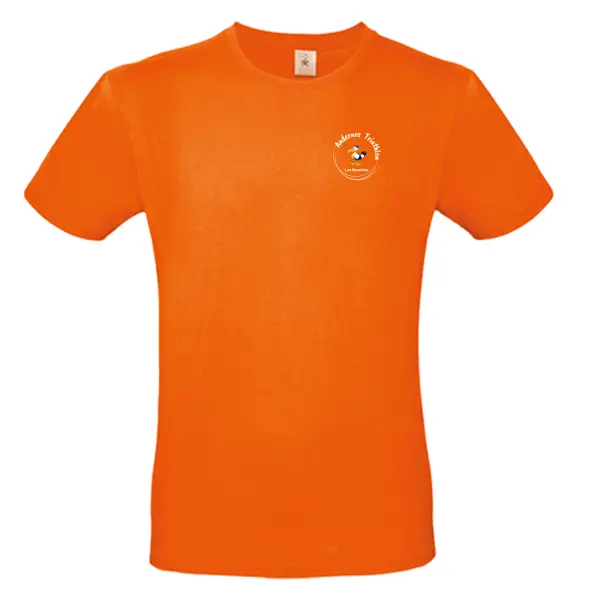 Tee shirt 100% coton couleur orange
