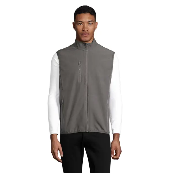Veste softshell sans manches personnalisable Falcon - Homme - Anthracite