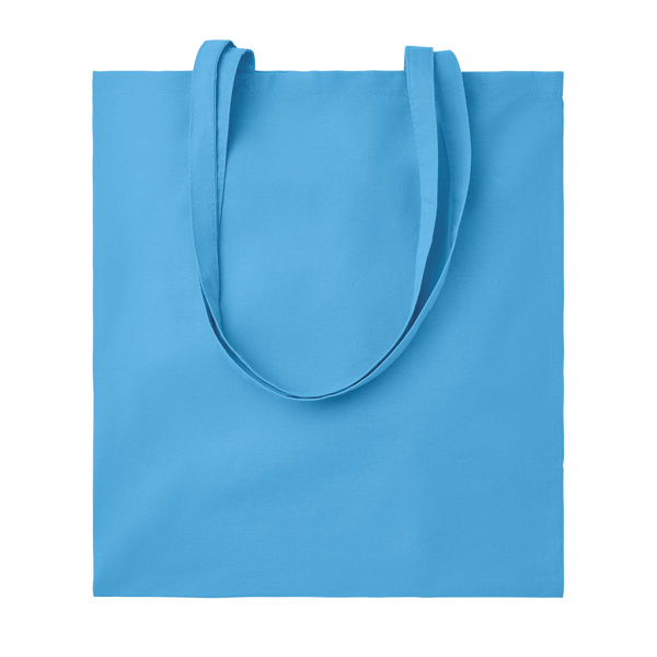 Sac shopping tote bag personnalisable coton Ibiza - Turquoise