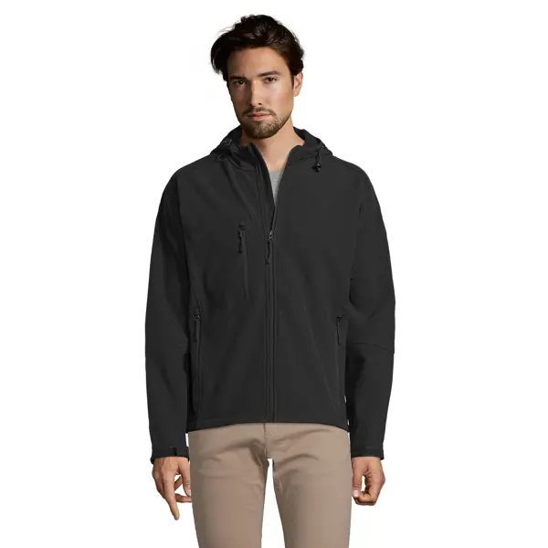 Veste softshell personnalisable à capuche Replay - Homme - Noir