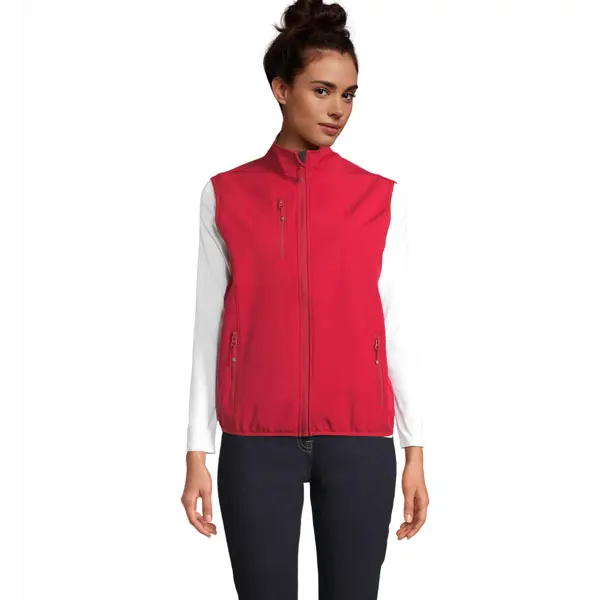 Veste softshell sans manches personnalisable Falcon - Femme - Rouge Piment
