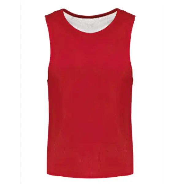 Chasuble réversible personnalisable multisport Unisexe - Sporty Red / White