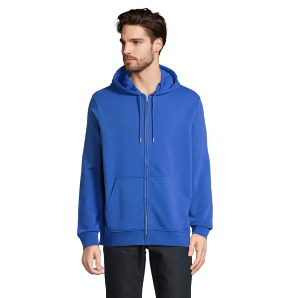 Veste zippée à capuche personnalisable Mixte Calipso - Bleu royal