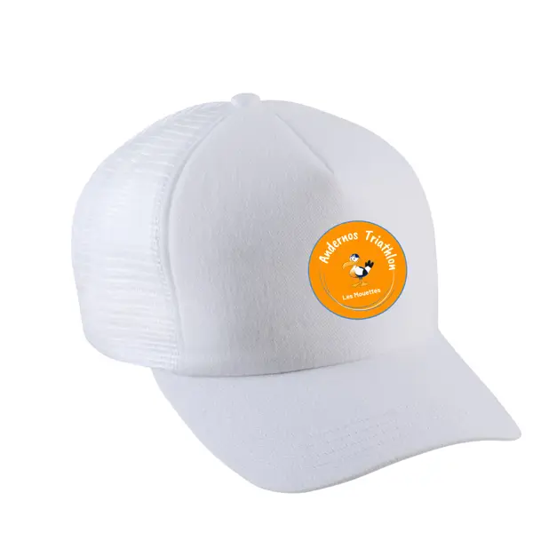 Casquette trucker - 5 panneaux kp137 (blanc)
