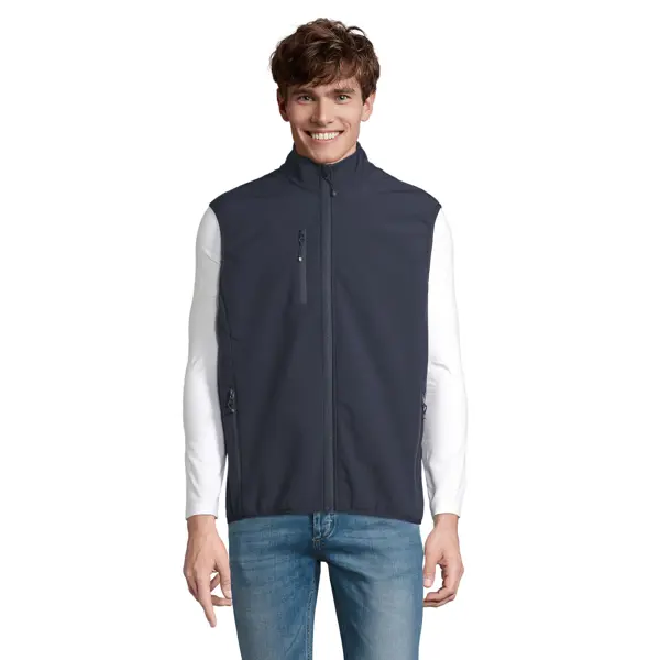 Veste softshell sans manches personnalisable Falcon - Homme - Bleu Abysse