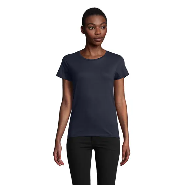 Tee-shirt personnalisable Pioneer jersey 175g col rond - Femme - Gris souris