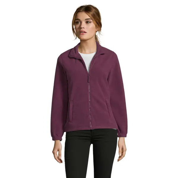 Veste micropolaire zippée personnalisable Femme North Women - Bordeaux