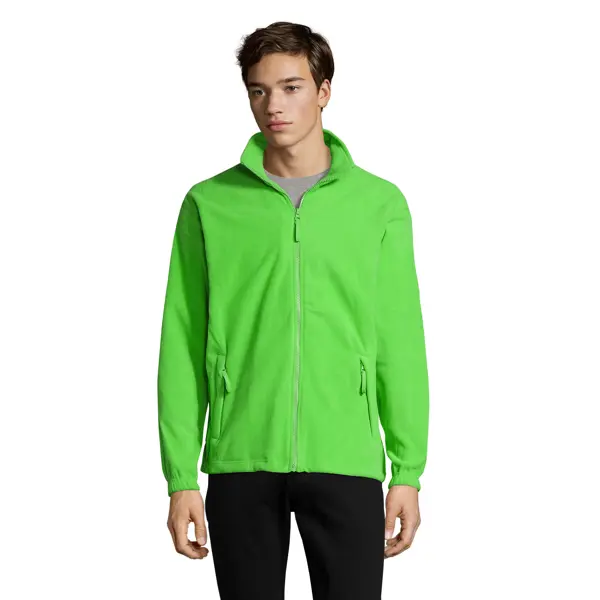 Veste micropolaire zippée personnalisable Homme North - Lime