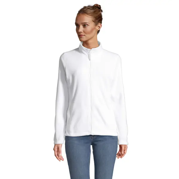 Veste micropolaire zippée personnalisable Femme North Women - Blanc