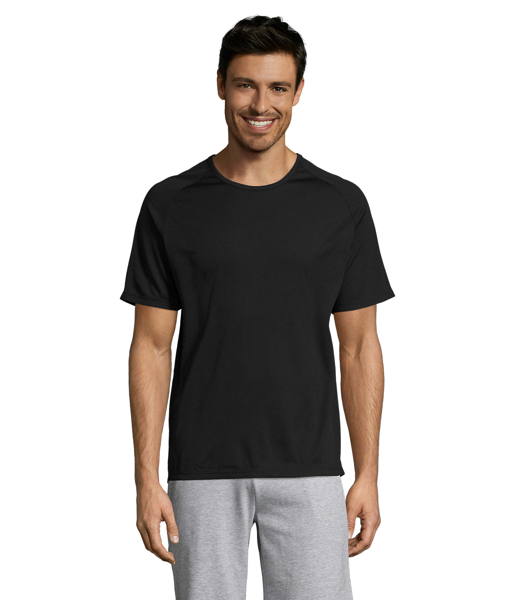  Tee-shirt personnalisable Sporty Mesh polyester - Homme - Noir