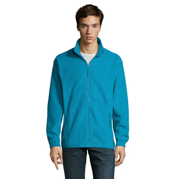 Veste micropolaire zippée personnalisable Homme North - Aqua