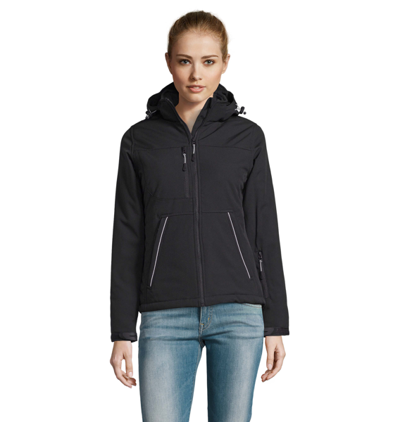 Parka softshell personnalisable Rock - Femme - Noir