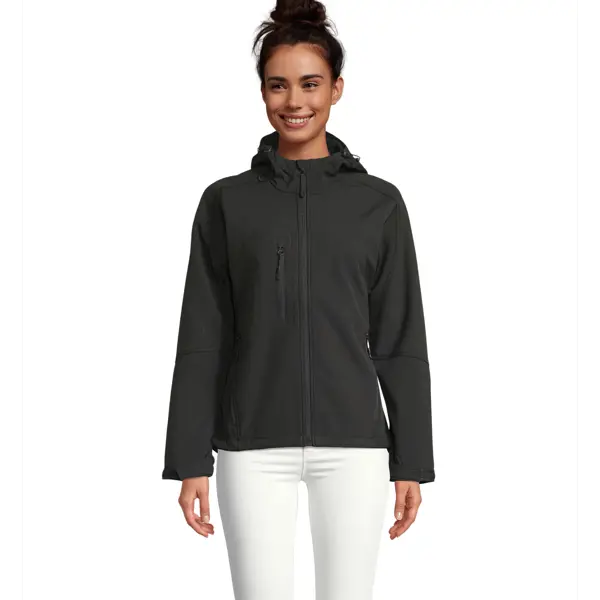 Veste softshell personnalisable à capuche Replay - Femme - Noir