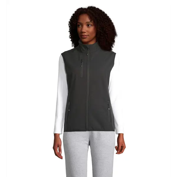 Veste softshell sans manches personnalisable Falcon - Femme - Noir