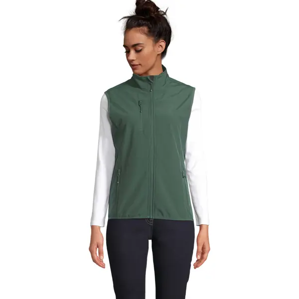 Veste softshell sans manches personnalisable Falcon - Femme - Vert Forêt