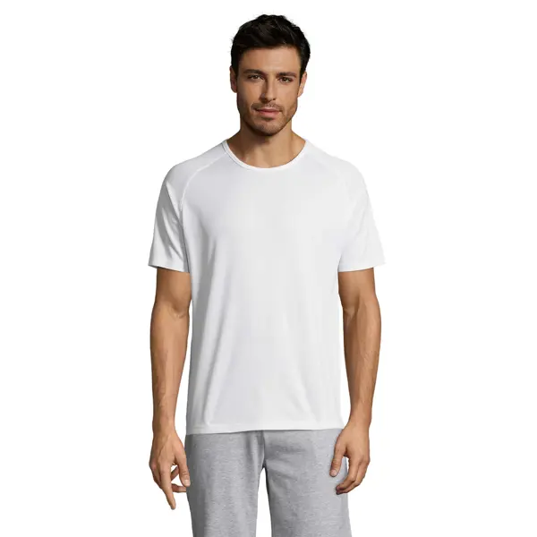 Tee-shirt personnalisable Sporty Mesh polyester - Homme - Blanc