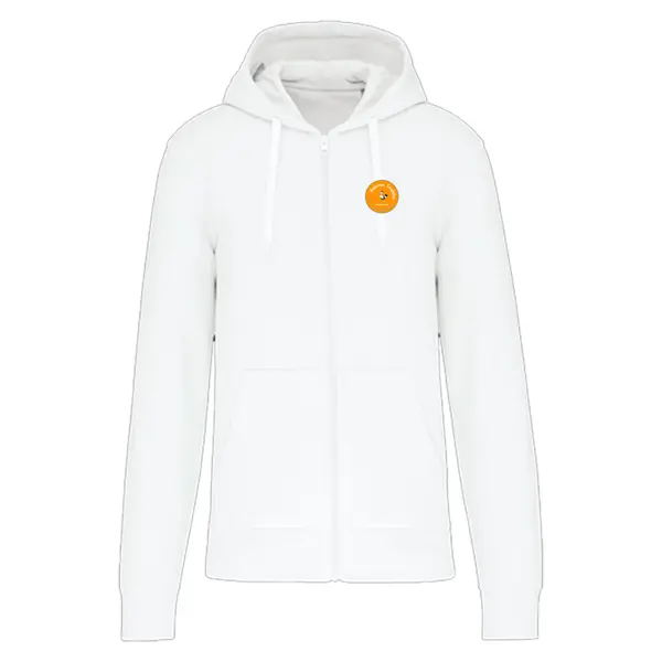Veste zippée à capuche - Blanc