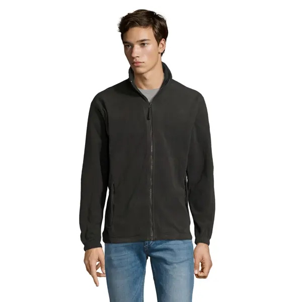 Veste micropolaire zippée personnalisable Homme North - Anthracite