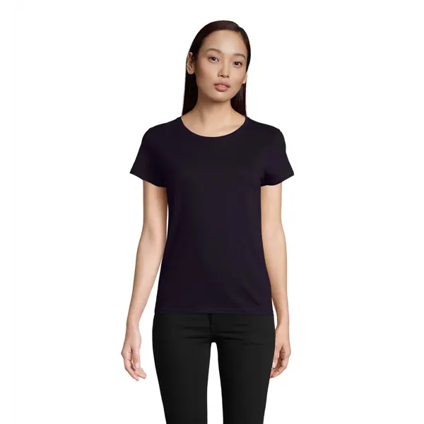 Tee-shirt personnalisable Pioneer jersey 175g col rond - Femme - French Marine