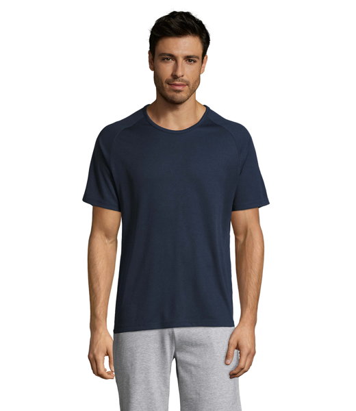Tee-shirt personnalisable Sporty Mesh polyester - Homme - Marine