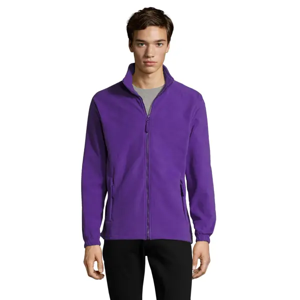 Veste micropolaire zippée personnalisable Homme North - Violet foncé