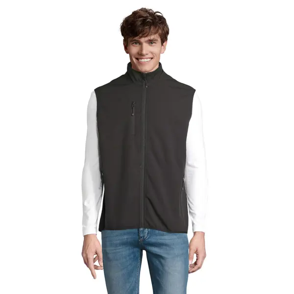 Veste softshell sans manches personnalisable Falcon - Homme - Noir