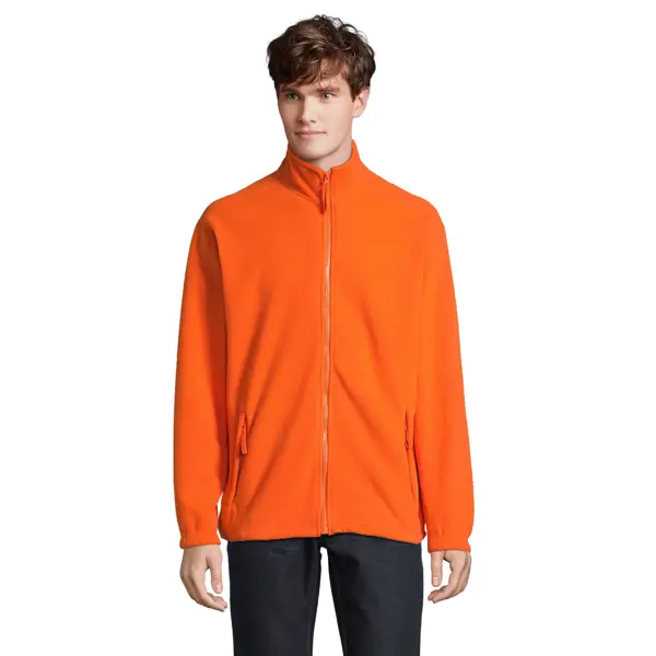 Veste micropolaire zippée personnalisable Homme North - Orange
