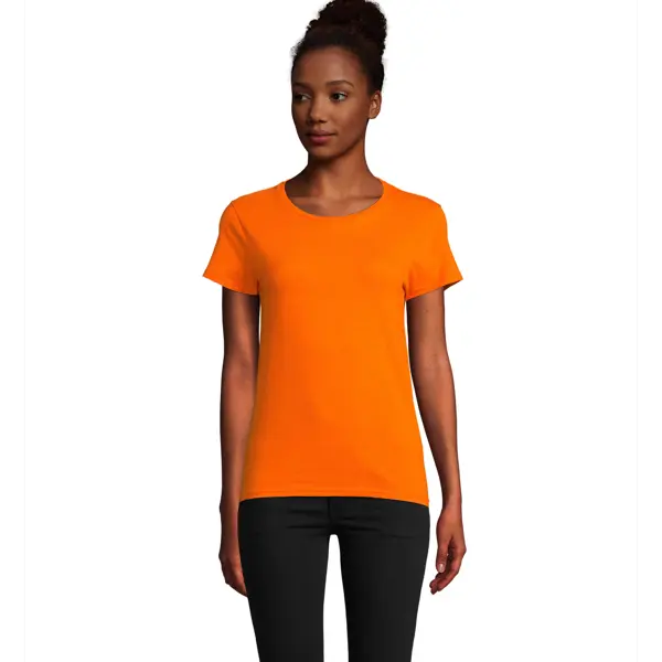 Tee-shirt personnalisable Pioneer jersey 175g col rond - Femme - Orange