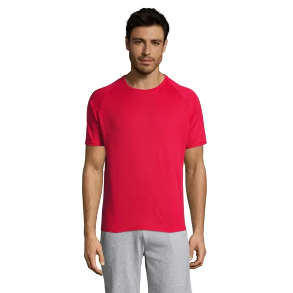 Tee-shirt personnalisable Sporty Mesh polyester - Homme - Rouge