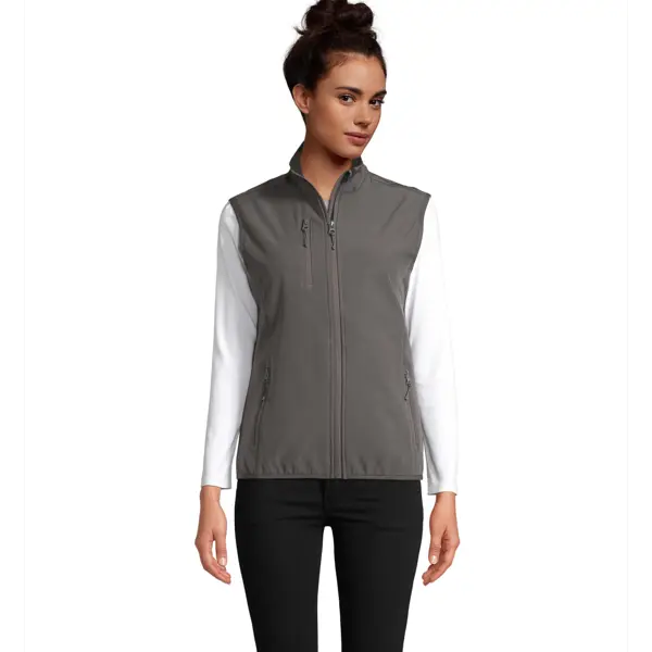 Veste softshell sans manches personnalisable Falcon - Femme - Anthracite