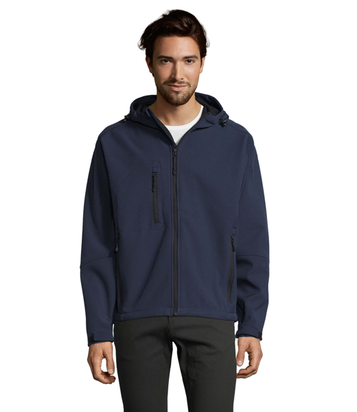 Veste softshell personnalisable à capuche Replay - Homme - French Marine