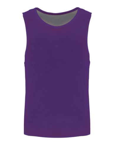 Chasuble réversible personnalisable multisport Enfant - Sporty Purple / sporty grey