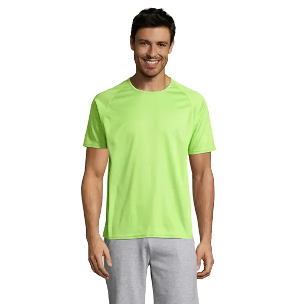 Tee-shirt personnalisable Sporty Mesh polyester - Homme - Vert pomme