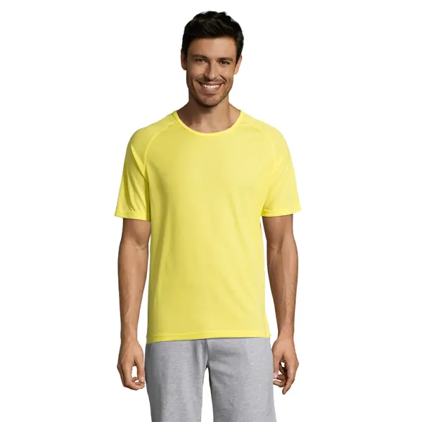 Tee-shirt personnalisable Sporty Mesh polyester - Homme - Citron