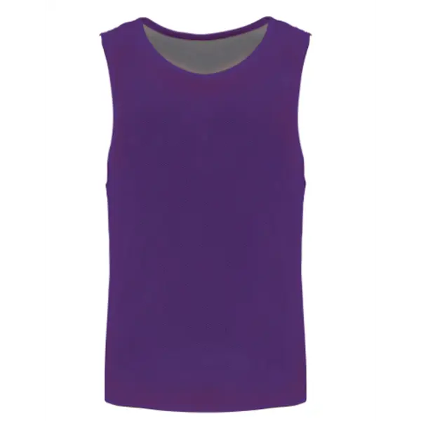 Chasuble réversible personnalisable multisport Unisexe - Sporty purple/Sporty Grey
