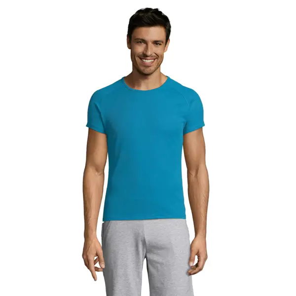 Tee-shirt personnalisable Sporty Mesh polyester - Homme - Aqua