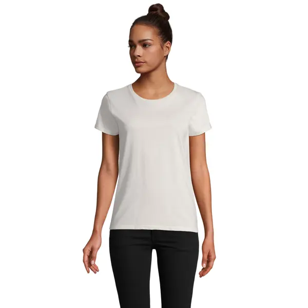 Tee-shirt personnalisable Pioneer jersey 175g col rond - Femme - Écru