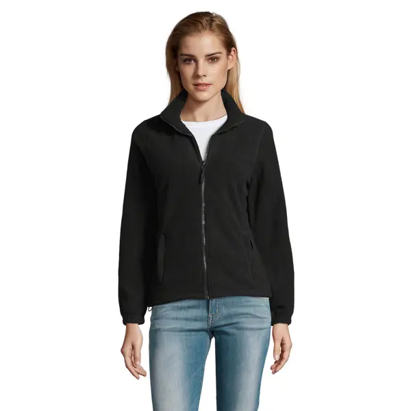 Veste micropolaire zippée personnalisable Femme North Women - Noir
