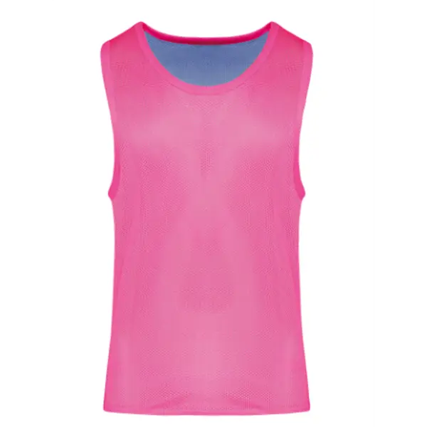 Chasuble réversible personnalisable multisport Enfant - Fluorescent Pink / Sporty Sky Blue
