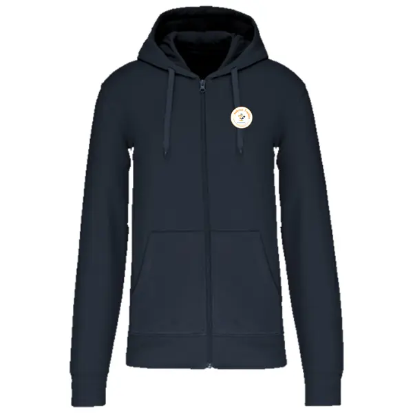 Veste zippée à capuche - Bleu