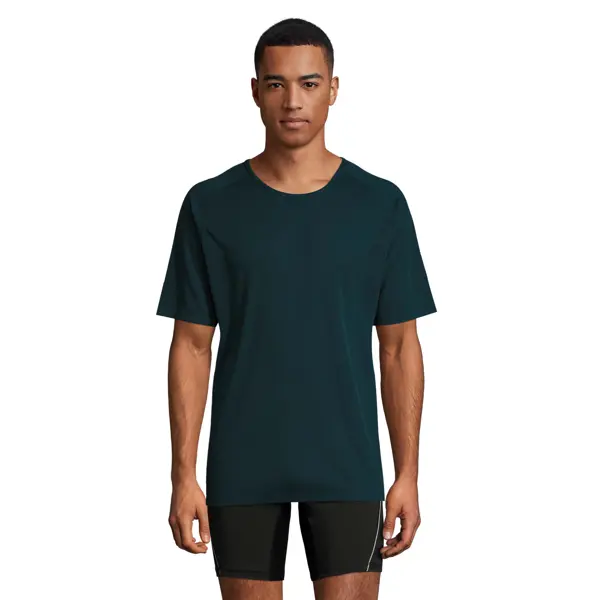 Tee-shirt personnalisable Sporty Mesh polyester - Homme - Bleu pétrole