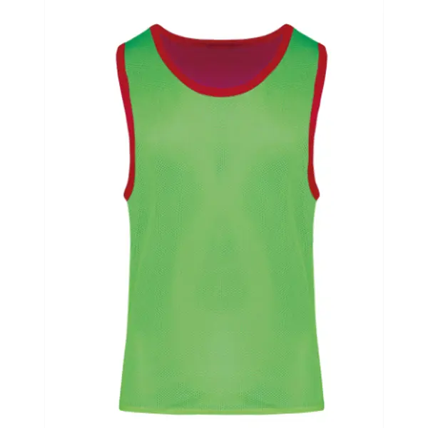 Chasuble réversible personnalisable multisport Unisexe - Sporty Red / Fluorescent Green