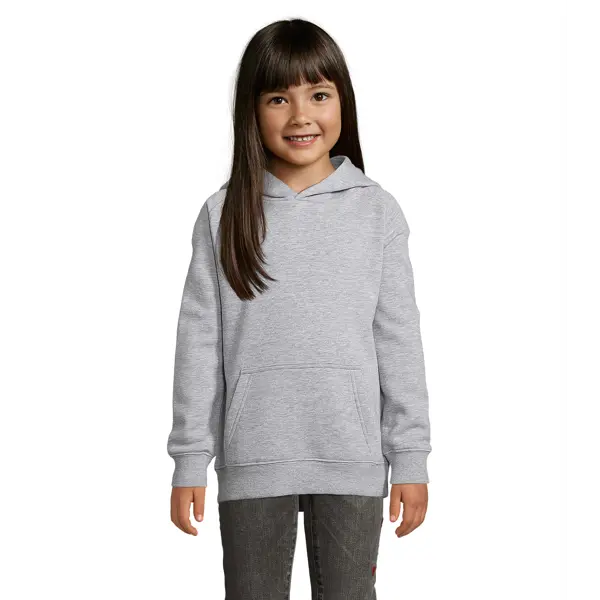 Sweat à capuche personnalisable Enfant Stellar kids - Gris chiné
