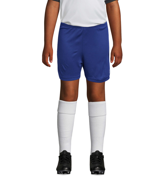 Short enfant multisport polyester San Siro - personnalisé - Bleu