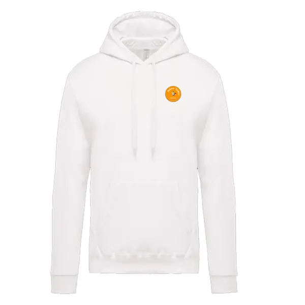 Sweat capuche blanc femme