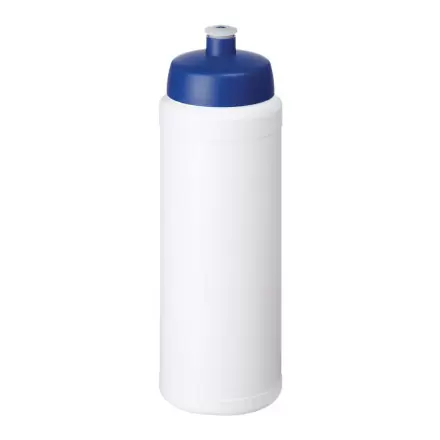 Gourde sport personnalisée 750ml corps blanc en polypropylène - Bleu