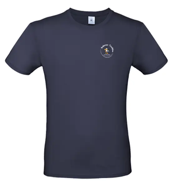 Tee shirt 100% coton couleur bleu marine