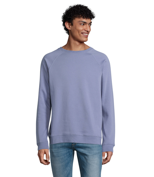 Sweat col rond personnalisable Mixte Space - Bleu
