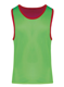 Chasuble réversible personnalisable multisport Enfant - Sporty Red / Fluorescent Green