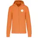 Veste zippée à capuche - Orange